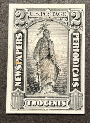 Travelstamps: US Stamps Sc #PR9P4 Newspaper & Periodicals Proofs on Card NGAI - Image 1 of 4
