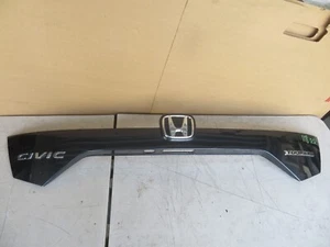 2016-2021 HONDA CIVIC Sedan Rear License Plate Garnish with spot for Camera OEM - Picture 1 of 21
