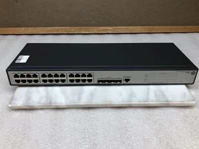 HP V1910-24G Gigabyte 24-Port Ethernet Network Switch JE006A W/ RS232 Console - Image 1 of 4