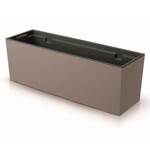 Blumenkübel Blumentopf Trapez Mocca Glatt Struktur H 19,5 cm 19 L - Bild 1 von 8