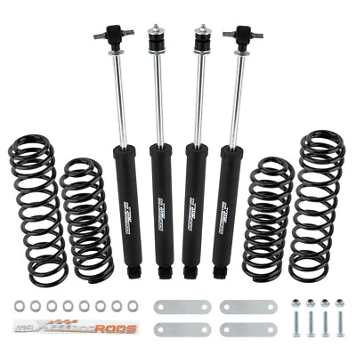 Front  & Rear 2.5 inch Lift Kit For Jeep Wrangler JK 2007-2018 4-Door - Image 1 of 4