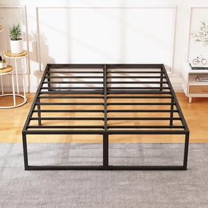18 Inch Queen Bed Frame, No Box Spring Needed, Heavy Duty Metal Platform Queen S - Picture 1 of 8