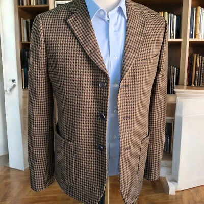Nwt The Kooples Tweed Blazer 40R Unstructured Houndstooth Soft Tweed - Image 1 of 4