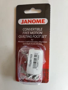 Janome Convertible Free Motion Quilting Foot Set 3 Feet - Picture 1 of 5