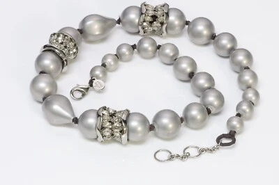 Collar de cristal de perlas grises Alexis Bittar Foto 1 de 3