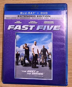 Fast Five (DVD, 2011, Extended Edition) Vin Diesel, Paul Walker, Dwayne Johnson - Picture 1 of 2