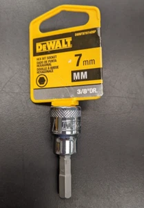 New DEWALT 7MM HEX Bit Sockets- Metric - 3/8" Drive- Free Shipping - Picture 1 of 5