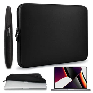 Black Soft-Touch Sleeve Case Cover for MacBook Air / Pro 13" 14" 15" 16" AU - Picture 1 of 12