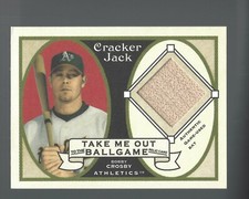 Bobby Crosby 2005 Topps Cracker Jack TMO 2 the Ballgame Mini Relics Card# TO-BCR