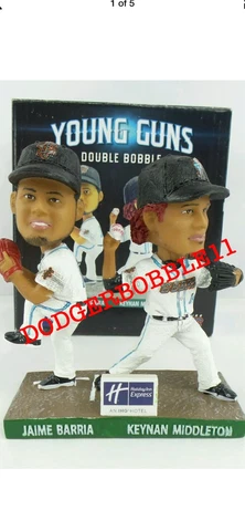 Inland Empire 66ERS Young Guns Jaime Barria &Keynan Middleton Double Bobblehead Cover