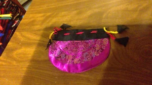 Small Pouch Coin Change Purse Hand Made in Nepal with Drawstring - Picture 1 of 2