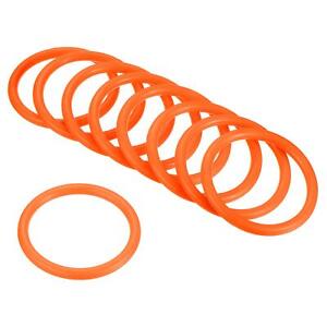 24pcs 6cm ID Plastic Carnival Ringtoss Rings Hoop Party Favor Game Booth, Orange