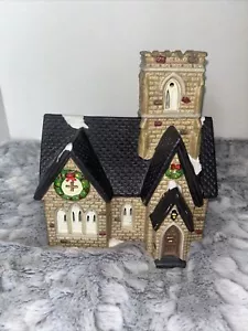 1995 O'Well Dickens Keepsake Lighted Porcelain Church For Your Christmas Village - Picture 1 of 6