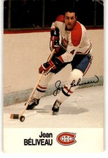 1988-89 Esso NHL All-Star Collection Jean Beliveau Montreal Canadiens #NNO