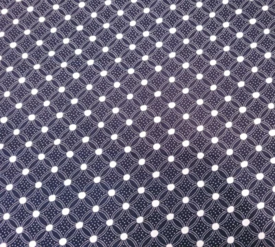 33" de Flair P&B Textiles Blanco Azul Marino Oscuro Estampado Geométrico Foto 1 de 3