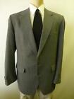 Kingsridge Landons mens gray plaid 2 button Blazer Sport Coat Jacket Large 44 L