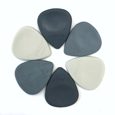 Wedgie Rubber Guitar Pick Sampler Pack | Soft, Medium, and Hard | 6 pcs - Image 1 of 4
