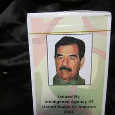 2003 SADDAM HUSSIAN IRAQ DESERT STORM MOST WANTED PLAYING CARDS