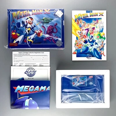 SNES Mega Man X 30th Anniversary SPECIAL LIMITED 1000 Glow In The Dark BLUE CIB - Image 1 of 4