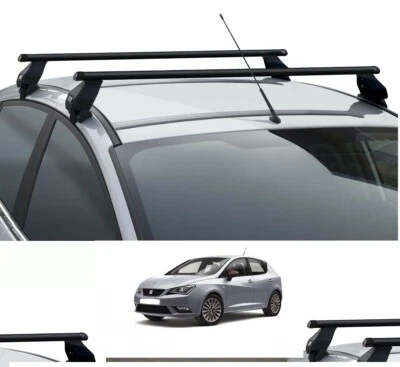 BARRE PORTATUTTO ACCIAIO PER SEAT IBIZA 5P BERLINA ANNO 2017 OMOLOGATE TUV  - Immagine 1 di 4