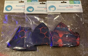 3 Pack -Boomer Naturals Reusable Face Mask For Kids 3-7Yrs - Picture 1 of 1