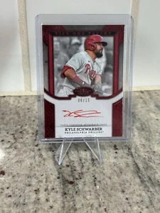 Topps Tier One Talent Kyle Schwarber Red Ink Auto 8/15 #T1TA-KS Phillies - Picture 1 of 2