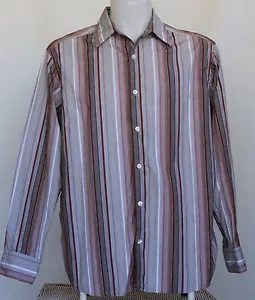 Concepts By Claiborne Men's Classic Fit Long Sleeve Shirt Striped Size XL - Picture 1 of 5