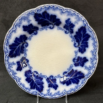 Prato de sobremesa Johnson Brothers azul fluxo NORMANDIA 7 1/4 pol. #1 - Imagem 1 de 4