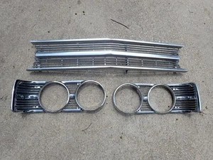 1969 Ford Galaxie 500 grille and headlight bezels, RH and LH, nice! - Bild 1 von 15