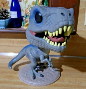 FUNKO POP! MOVIE JURASSIC WORLD 8" BIG BLUE DINOSAUR TOY VINYL - Picture 1 of 7
