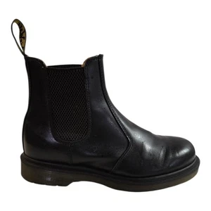 Doc Martens 2976 Women's Black Smooth Leather Chelsea Boots Size 7 - Picture 1 of 13