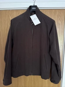 PRIVATE WHITE VC - Permanent Style Linen Harrington - Size 5 Large Brown - Picture 1 of 19