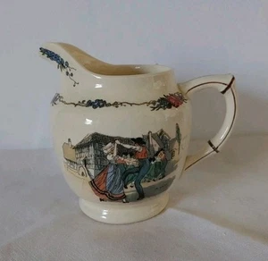 Sarrequemines Obernai Faienceries Krug handbemalt signiert Henkel Milchkännchen - Bild 1 von 11