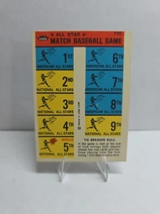 Scheda gioco gioco baseball Fleer All-Star Match 1966 #F50 - Foto 1 di 2
