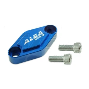 KFX 700 KFX 450R  Parking Brake Blockoff Plate  Block off Plate  Blue - Picture 1 of 3