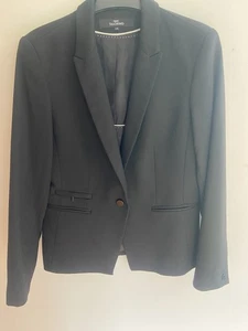 Ladies Black Next Tayloring Trouser Suit size 14R. Fab condition. Worn once. - Picture 1 of 8