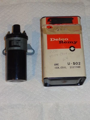 ‘NOS’ Delco-Remy Ignition Coil #380 .. GM Coil # 1115380 .. 6 Volt - Image 1 of 4