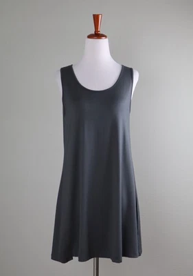 Camiseta sin mangas cómoda EE. UU. NUEVA CON ETIQUETAS $112 súper suave lisa informal carbón talla pequeña Foto 1 de 4