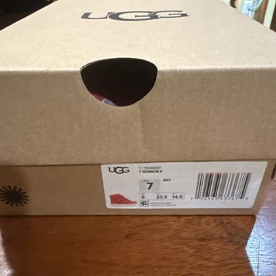 NEW UGG GIRLS Toddler RENNON II PINK ROSE SHOES 1104989T  SIZE 7 - Image 1 of 4