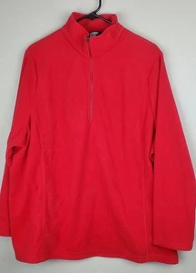 Chaqueta polar roja Land's End para mujer 2X 1/4 cremallera - Imagen 1 de 6