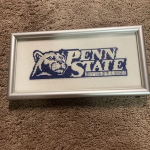 Penn State Nittany Lions, Cross Stitch, Professionally Framed - Picture 1 of 7