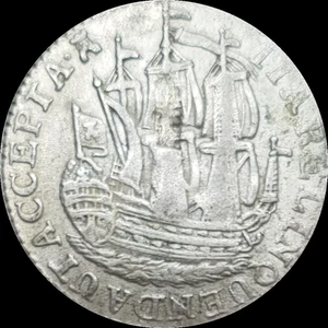 Moneda de plata barco galeón Stuiver Holanda 6 Stuivers Aunc-Unc 1780 - Imagen 1 de 9