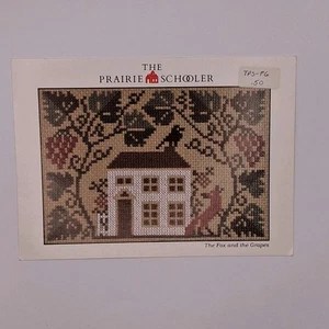 Prairie Schooler The Fox and the Grapes Counted Cross Stitch Pattern Cardstock - Picture 1 of 1