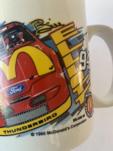 Nascar Vintage Bill Elliott Coffee Cup Mug Racing #94 McDonald's 1995   5" tall - Picture 1 of 6