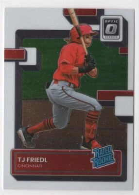 2022 DONRUSS OPTIC  RATED ROOKIE TJ Friedl Rookie Cincinnati Reds #83 R79 - Image 1 of 2