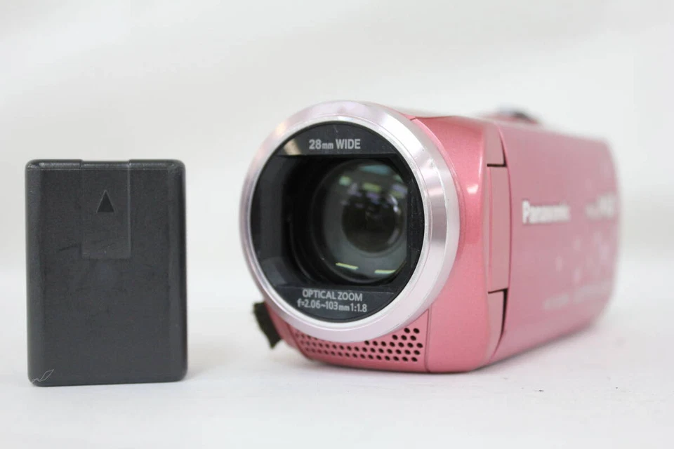 Panasonic HC-V520M Pink Digital HD Video Camera Memory 32GB 50x Optical Zoom - Image 1 of 4