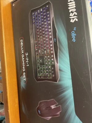 Nemesis By Ollee 3-in-1 Delux Gaming Set Keyboard Headset and Mouse - Image 1 of 4