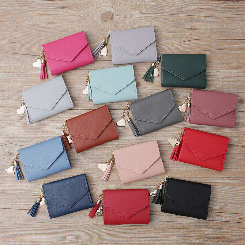 Online Discount Small Wallets for Women Folding Wallet Credit Card Case Holder Mini Purse US