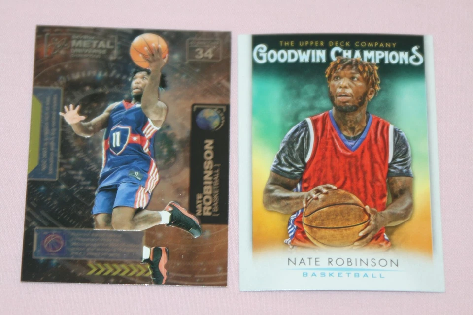 NATE ROBINSON (2) 2021 SKYBOX METAL UNIVERSE CHAMPIONS #34 GOODWIN CHAMPIONS #54 - Image 1 of 1