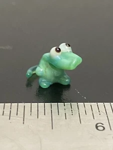 Hand Blown Glass Figurine Collectibles Handmade Miniature Alligator 7 - Picture 1 of 6